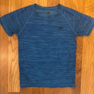 New Balance Heathered Blue Performance Tee